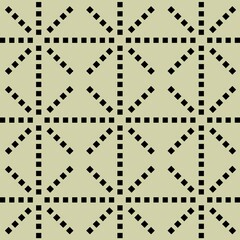 Square pattern background, green geometric design