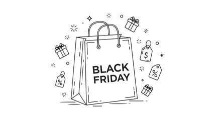 black Friday vector illustration
