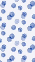 Aesthetic indigo watercolor iPhone wallpaper, polka dot design