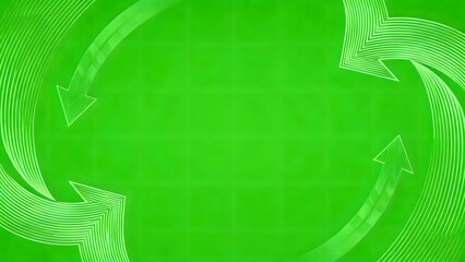 Green background with circular arrows