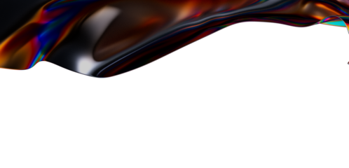 Elegant iridescent fabric in motion against a clean white background, great for backgrounds and digital designs. Creative cloth concept with vib