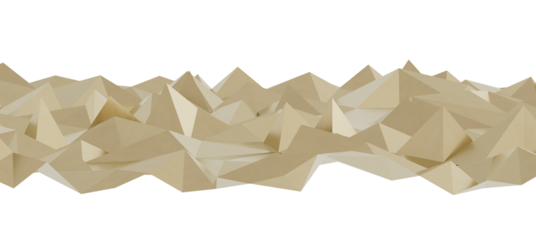High-resolution image of an abstract beige low-poly landscape. Perfect for backgrounds, presentations, and design projects. - Powered by Adobe