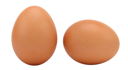 Isolated natural brown chicken eggs for cooking or baking, perfect for breakfast or meal prep