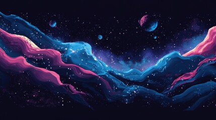 kosmos, background earth in space, space style, end of the world