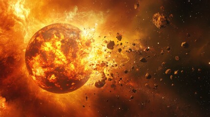 kosmos, background earth in space, space style, end of the world