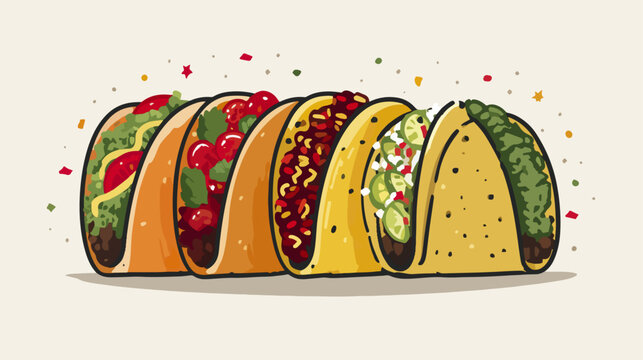 Variety of tacos