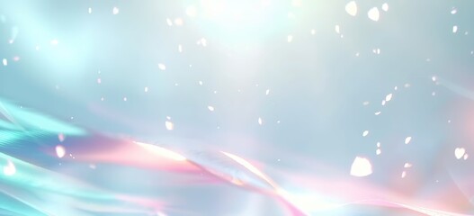 Dreamy Pastel Light Background. It's a soft, colorful scene with glowing lights and sparkles. Perfect for  invitations, fantasy art, or feminine - themed design projects.
