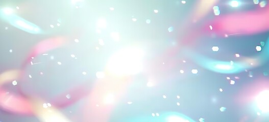 Dreamy Pastel Light Background. It's a soft, colorful scene with glowing lights and sparkles. Perfect for  invitations, fantasy art, or feminine - themed design projects.