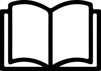 Open Book Icon – Education and Reading Symbol