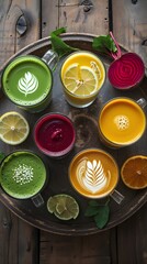 Coffee of different colors 