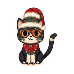 Cute Christmas Cat