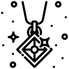 Description of the image the picture shows a necklace pendant with a diamond shaped center design.