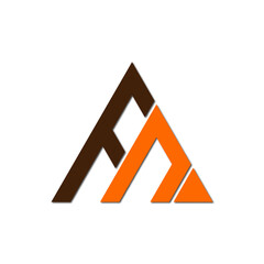 Web line modern color full logo design