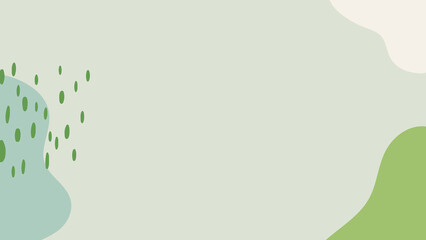 Memphis abstract desktop wallpaper, green background