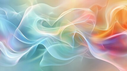 Obraz premium Optical wave interactions laser interference patterns creating luminous flowing streams with ethereal translucent surfaces and vibrant gradient colors