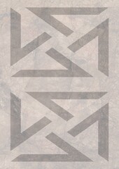 Abstract geometric pattern with interlocking lines on a textured background