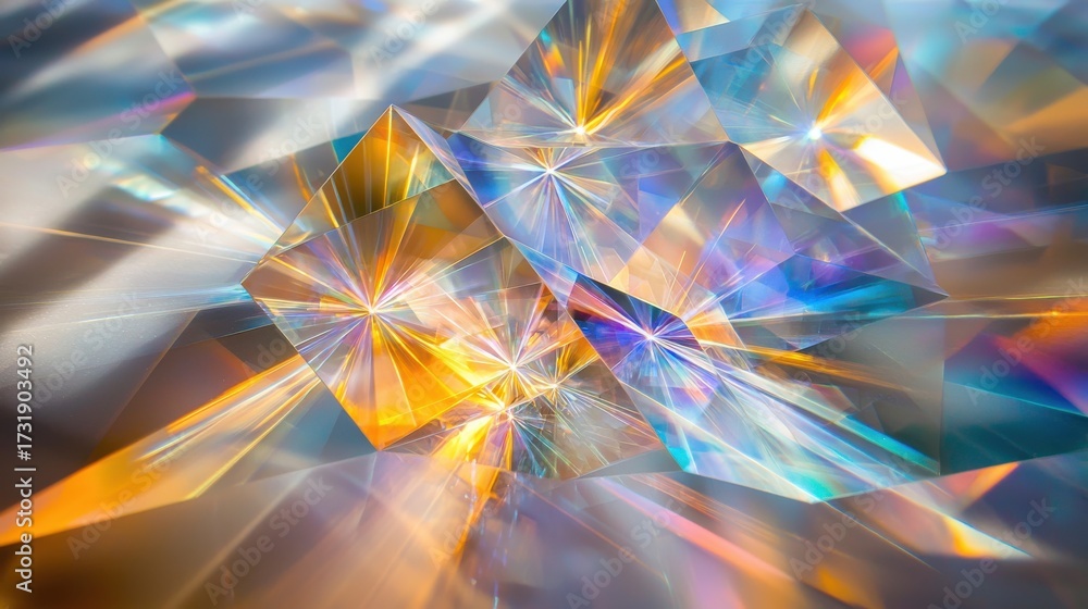 Wall mural light diffraction grid laser interference patterns creating spectacular rainbow spectrum displays th