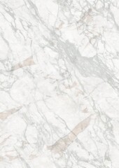 Close-up view of white marble with gray and pink veining patterns