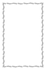 Vintage ornamental patterned decorative frame design element