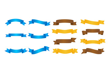 Ribbon banner set. Ribbons collection. ribbons. Vector ribbon