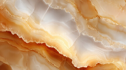 Ethereal Marble: A close-up reveals an exquisite display of flowing marble, the golden and cream hues intertwining, showcasing natural beauty and luxury.