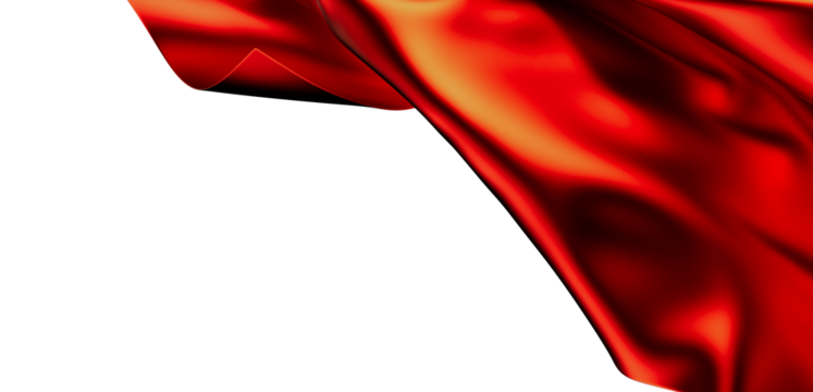 High-resolution image of flowing red silk fabric. Perfect for elegant designs.