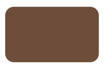 Blank note png sticker, brown minimal design, transparent background