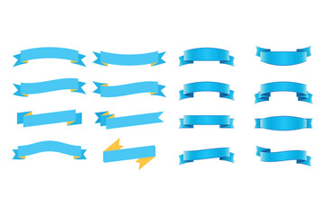 Ribbon banner set. Ribbons collection. ribbons. Vector ribbon