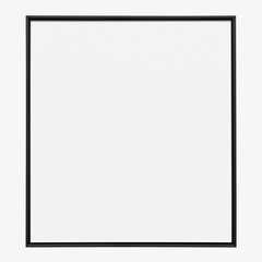 Black frame png mockup, transparent design