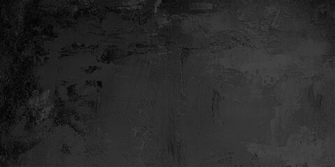 Close-up of black textured background. Dark grey textured concrete wall background. 