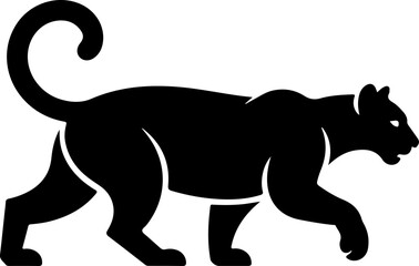 cougar silhouette vector illustration