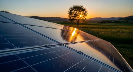 Harnessing Solar Energy Sustainable Power Generation in a Picturesque Countryside Setting