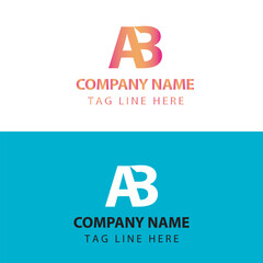 Elegant and Unique Letter AB Logo for Business Brand