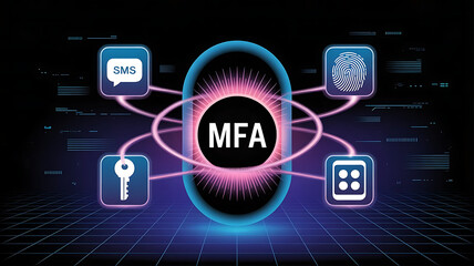 Multi-Factor Authentication (MFA) Technology for Enhanced Cybersecurity, Strong User Identity Verification, Encrypted Access Control, and Secure Digital Authentication Across Applications, Devices