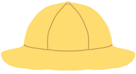 yellow Kindergarten hat illustration