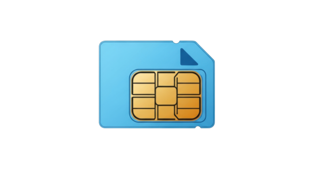 Isolated SIM card for mobile phone communication and identification on a device reader