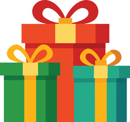 gift boxes vector illustration