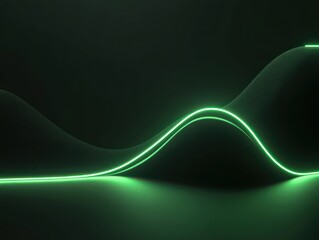 financial business background with smooth line growing curve graph 