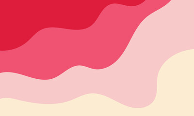 Abstract background with wavy layers of pink and red, creating a soft gradient background