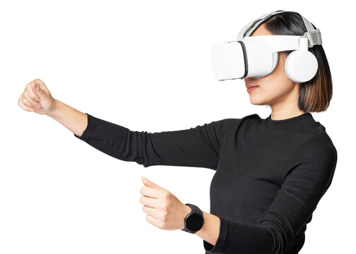 VR headset gaming mockup png - Powered by Adobe