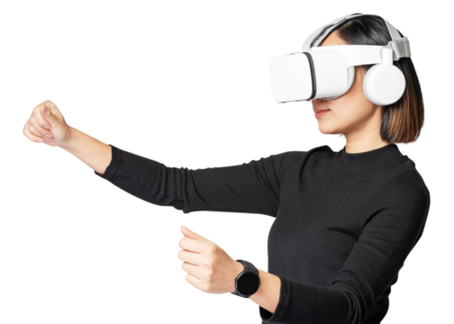VR headset gaming mockup png
