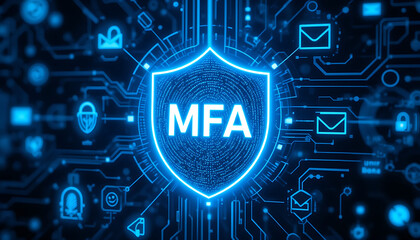 Multi-Factor Authentication (MFA) Technology for Enhanced Cybersecurity, Strong User Identity Verification, Encrypted Access Control, and Secure Digital Authentication Across Applications, Devices