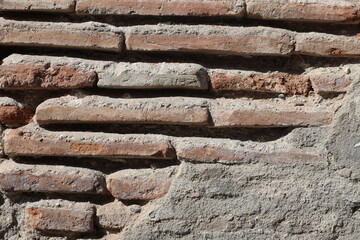 close up of brick wall texture