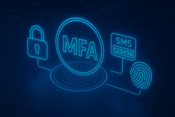 Multi-Factor Authentication (MFA) Technology for Enhanced Cybersecurity, Strong User Identity Verification, Encrypted Access Control, and Secure Digital Authentication Across Applications, Devices