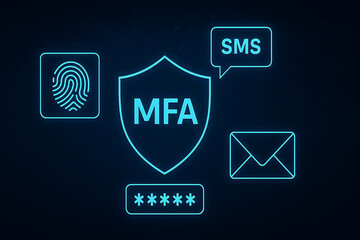 Multi-Factor Authentication (MFA) Technology for Enhanced Cybersecurity, Strong User Identity Verification, Encrypted Access Control, and Secure Digital Authentication Across Applications, Devices