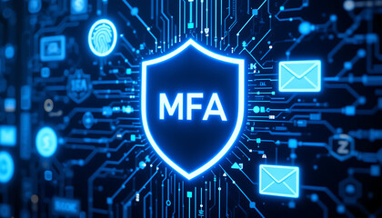 Multi-Factor Authentication (MFA) Technology for Enhanced Cybersecurity, Strong User Identity Verification, Encrypted Access Control, and Secure Digital Authentication Across Applications, Devices
