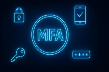 Multi-Factor Authentication (MFA) Technology for Enhanced Cybersecurity, Strong User Identity Verification, Encrypted Access Control, and Secure Digital Authentication Across Applications, Devices
