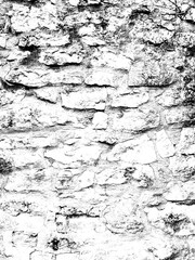 Heavy abstract grunge black and white distressed texture brick stone industrial overlay background