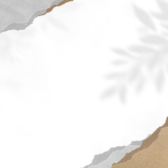 Torn paper png border frame background, transparent design