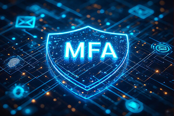 Multi-Factor Authentication (MFA) Technology for Enhanced Cybersecurity, Strong User Identity Verification, Encrypted Access Control, and Secure Digital Authentication Across Applications, Devices